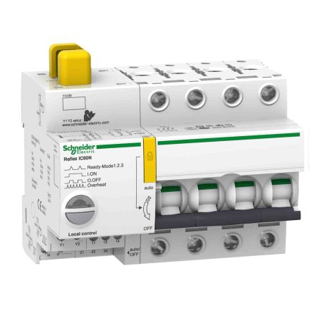Disjoncteur à commande intégrée Acti9 Reflex IC60N Schneider - Avec interface Ti24 - 63A - 4P - Courbe B