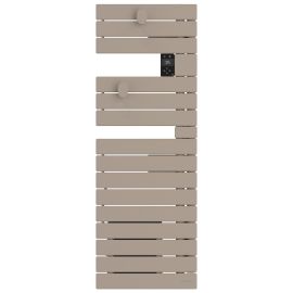 Sèche-serviettes étroit connecté Wifi Nefertiti Atlantic - 500W - Mât à droite - Beige