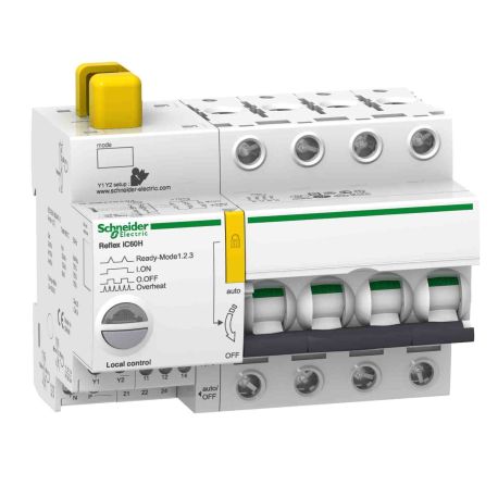 Disjoncteur à commande intégrée Acti9 Reflex IC60H Schneider - Avec interface Ti24 - 40A - 4P - Courbe C