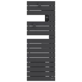 Sèche-serviettes étroit connecté Wifi Nefertiti Atlantic - 600W - Mât à droite - Anthracite