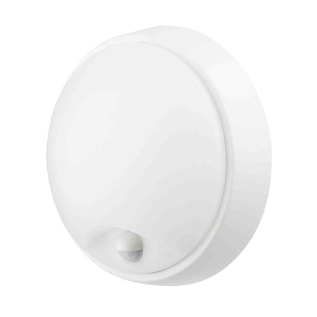Applique plafonnier LED HLR-214 PIR Aric - Rond - 14W - 3000K / 4000K / 5000K - IP66 - Blanc/Noir - Avec détecteur