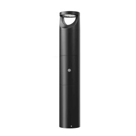 Borne LED avec prise Aurore Aric - 90cm - 14W - 3000K - IP66 - Noir