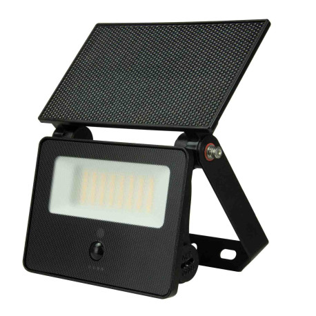 Projecteur solaire Tonik 1100 Aric - 11W - 3000K - IP65 - Avec détecteur PIR - Noir