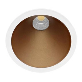 Spot encastré SWEET RD EVO Indigo - 7,5W - 740Lm - Dimmable - Blanc/Champagne