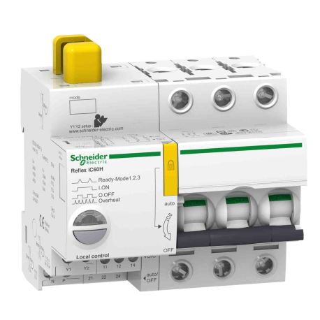 Disjoncteur à commande intégrée Acti 9 Reflex IC60H Schneider Electric - Avec interface Ti24 - 16A - 3P - Courbe C