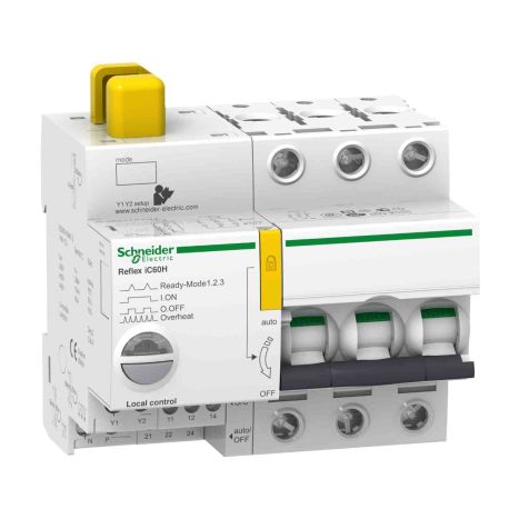 Disjoncteur à commande intégrée Acti 9 Reflex IC60H Schneider Electric - Avec interface Ti24 - 40A - 3P - Courbe C