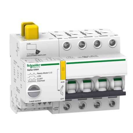 Disjoncteur à commande intégrée Acti9 Reflex IC60H Schneider - Avec interface Ti24 - 16A - 4P - Courbe B