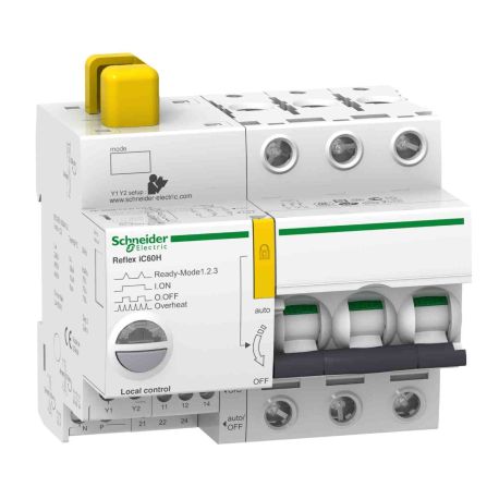 Disjoncteur à commande intégrée Acti9 Reflex IC60H Schneider - Avec interface Ti24 - 16A - 3P - Courbe D