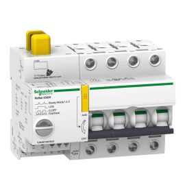 Disjoncteur à commande intégrée Acti9 Reflex IC60H Schneider - Avec interface Ti24 - 16A - 4P - Courbe D