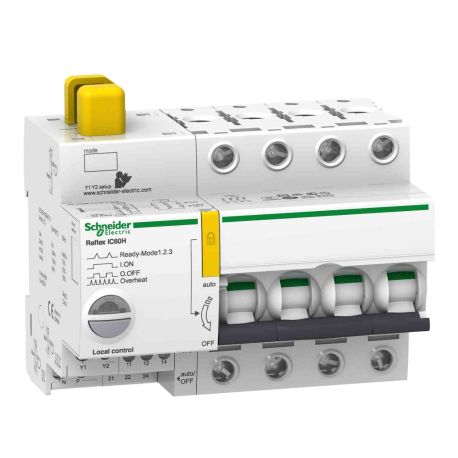 Disjoncteur à commande intégrée Acti9 Reflex IC60H Schneider - Avec interface Ti24 - 16A - 4P - Courbe D