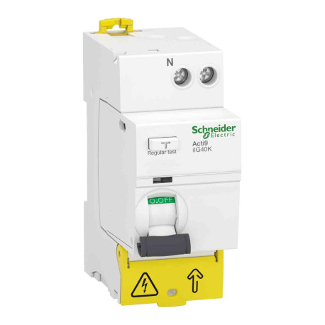 Interrupteur différentiel tête de groupe Acti9 iIG40K Schneider Electric - 1P+N - 25A - 30mA - Type AC