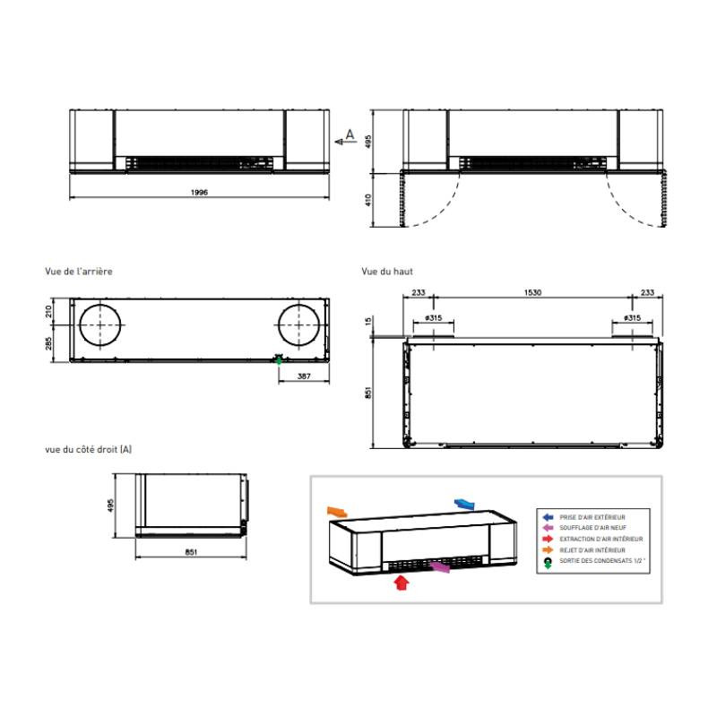 Ventilation double flux Pureclass 800 CL [240806 - S&P]