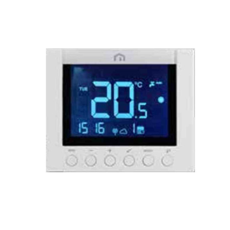 Thermostat 2 voies Unisenza Plus Finimetal - Sans fil - Zigbee 3.0 - Blanc