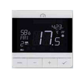 Thermostat RF PCR Unisenza Plus Finimetal - Zigbee 3.0 - Blanc