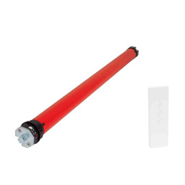 Moteur tubulaire radio RM10MSB Superrollo - Pour volets roulants - 10Nm - Ø 35mm - IP44 - Rouge