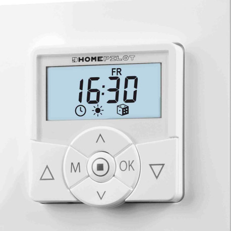 Horloge programmable Premium Home Pilot - Pour stores et volets roulants - 2 canaux - IP20 - Blanc