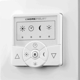 Horloge programmable connectée Classic Home Pilot - Pour stores et volets roulants - 2 canaux - IP30 - Blanc