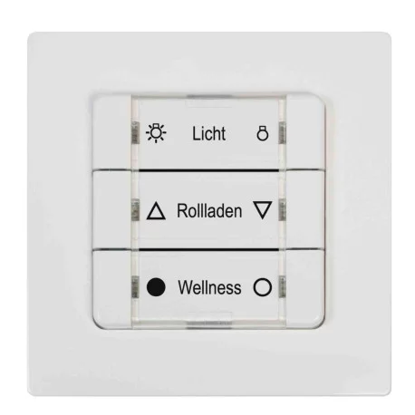 Interrupteur connecté 3 groupes Home Pilot - 434,5 MHz - Blanc