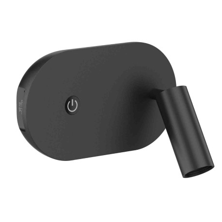 Applique LED murale Lyra avec port USB-C Aric - 3W - 3000K - Dimmable - IP20 - Noir