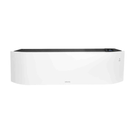 Radiateur connecté lumineux Divali Neo Atlantic - Plinthe - 1000W - Blanc carat