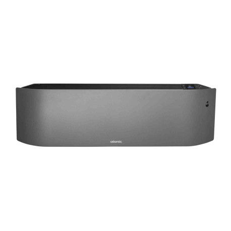 Radiateur connecté lumineux Divali Neo Atlantic - Plinthe - 1500W - Gris étoilé