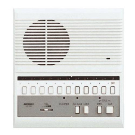 Poste chef Aiphone - 10 directions - Avec bouton d'appel général et ouverture de porte