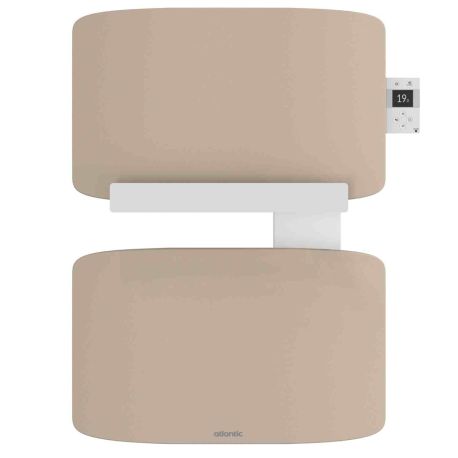 Sèche-serviettes connecté Amarilis Atlantic - Mât à droite - 2 panneaux - 430W - Beige