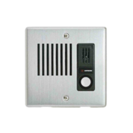 Platine de rue encastrable IEJA Aiphone - 1 bouton - Acier inoxydable