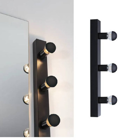 Eclairage miroir Regula II Paulmann - E14 - 3x40W - Dimmable - Noir