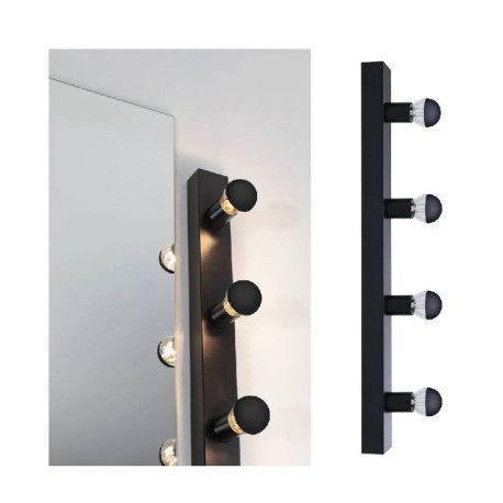Eclairage miroir Regula II Paulmann - E14 - 4x40W - Dimmable - Noir