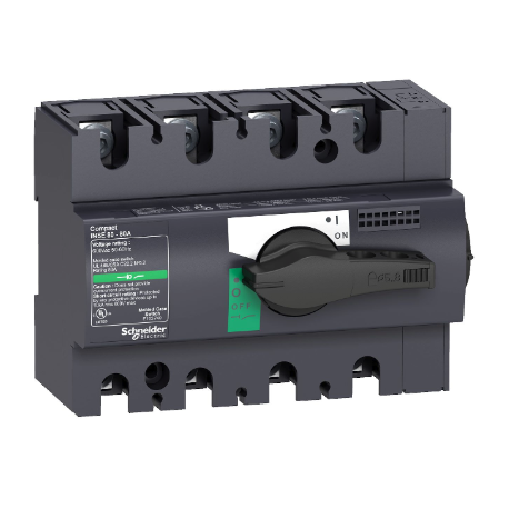 Interrupteur sectionneur Compact INS - INSE norme UL Schneider - 40A - 4P - poignée noire