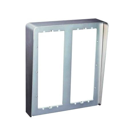 Boitier visiere 2x3 modules Urmet - Pour platines de rue Sinthesi 2 rangées - Aluminium