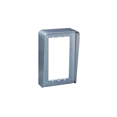 Boitier visiere 2 modules Urmet - Pour platines de rue Sinthesi 1 rangée - Aluminium