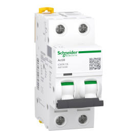 Disjoncteur Acti9 iC60N Schneider Electric - 6A - 2P - Courbe C