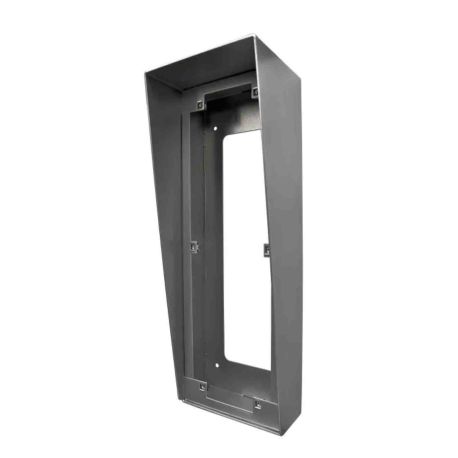 Boitier visière Urmet - Pour plaque à défilement vidéo série D83 H.430mm - Inox traitement PVD