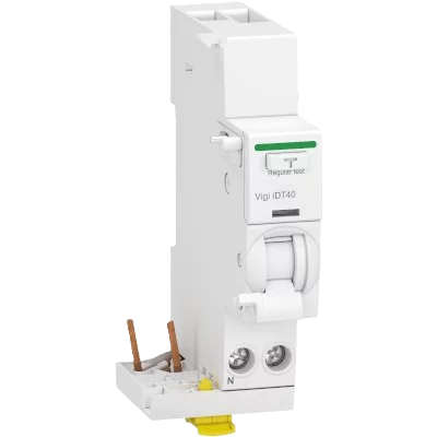 Schneider Electric Acti9 IDT40 - Module Différentiel Vigi 1P+N 25A 300mA Type AC - A9Y63625