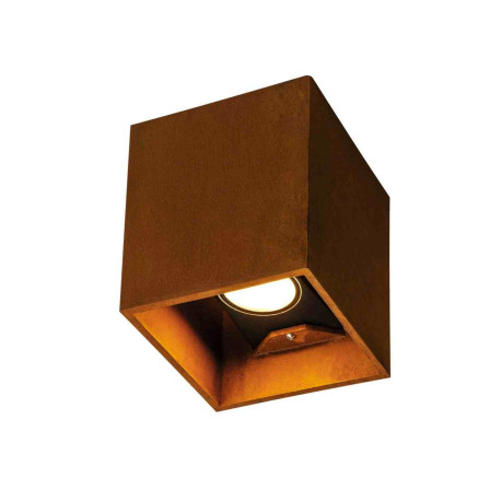 Applique LED extérieure Rusty SLV - Carrée - Up&Down - 14W - 3000/4000K - IP65 - Rouille