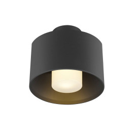 Plafonnier cylindrique PHOTONI SLV - E27 - Max.13W - IP65 - Noir - Sans ampoule