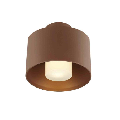 Plafonnier cylindrique PHOTONI SLV - E27 - Max.13W - IP65 - Rouille - Sans ampoule