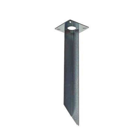 Piquet pour luminaires extérieurs SLV - Avec platine - Gris argent