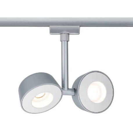Spot Double Pellet Urail Paulmann - 2x4W - 2700K - Dimmable - Chrome mat
