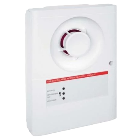 Tableau d'alarme incendie - Type 4 - Alimentation Secteur - IP20