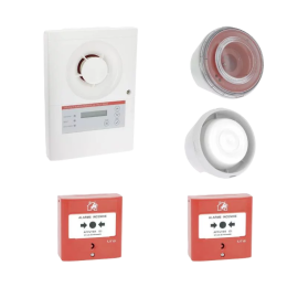 Pack alarme incendie prêt à poser T4 Radio Ura - RF - Portée 500m