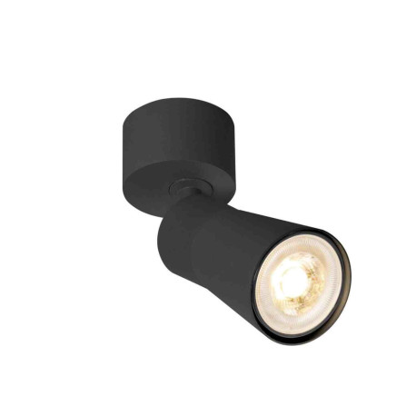 Spot orientable 1 point lumineux Cone Puri 2.0 SLV - Mur ou plafond - GU10 - 6W max - IP20 - Noir