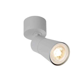 Spot orientable 1 point lumineux Cone Puri 2.0 SLV - Mur ou plafond - GU10 - 6W max - IP20 - Gris