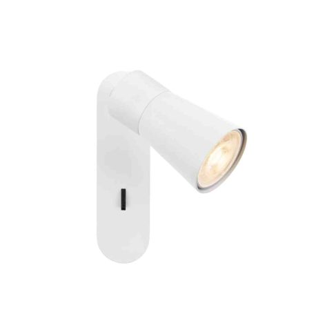 Spot orientable 1 point lumineux avec interrupteur Cone Puri 2.0 SLV - Mur - GU10 - 6W max - IP20 - Blanc