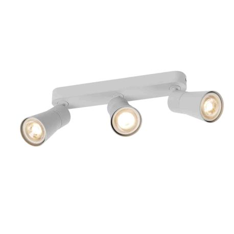 Spot orientable 3 points lumineux Cone Puri 2.0 SLV - Mur ou plafond - GU10 - 3x6W max - IP20 - Gris