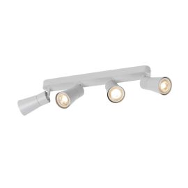 Spot orientable 4 points lumineux Cone Puri 2.0 SLV - Mur ou plafond - GU10 - 4x6W max - IP20 - Gris