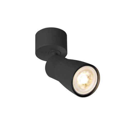Spot orientable 1 point lumineux Dome Puri 2.0 SLV - Mur ou plafond - GU10 - 6W max - IP20 - Noir