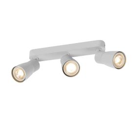 Spot orientable 3 points lumineux Dome Puri 2.0 SLV - Mur ou plafond - GU10 - 3x6W max - IP20 - Gris